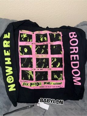 Sex Pistols "Pretty Vacant" Black Long Sleeve Graphic Tee